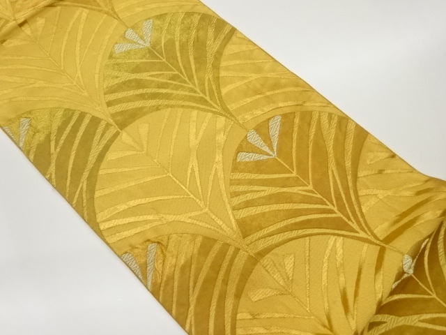 JAPANESE FUKURO OBI / WOVEN GINKGO PATTERN